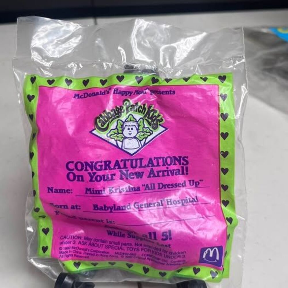 1992 McDonald's Cabbage Patch Kids Mimi Kristina Happy Meal Toy